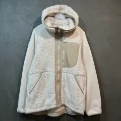 S UNIQLO ホワイトマウンテニアリング フリース フーディー ジップアップ
