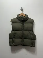 ザラ 軽量 S カーキ色 ダウン ベスト