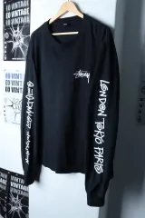 (2XL-3XL) STUSSY ステューシー 長袖Tシャツ USA オーバーサイズ ワールドツアー-1750A