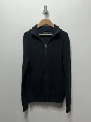 ポロ ラルフローレン ニット ジップアップ カーディガン ブラック S