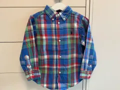 ポロ チェック シャツ 3T