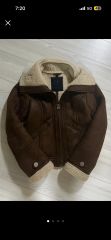 カルバン・クライン ブラウン ムートン ジャケット XS