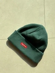シュプリーム x ニューエラ ビーニー ダークグリーン