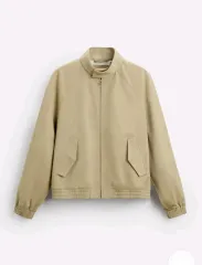 M) ザラ ツイル テクスチャー ジャケット ベージュ ブルゾン 5518 079 25ss