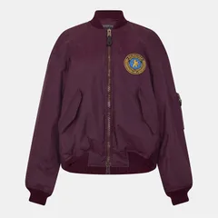 バレンシアガ レディース アウター ジャケット・ブルゾン BALENCIAGA Bal Large Bomber Ld53 New Aubergine オーバージーンのサムネイル