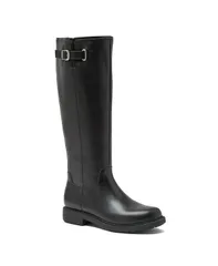 ランズエンド レディース シューズ ブーツ・レインブーツ レザー Lands End Womens Leather Knee High Riding Boots Black leather ブラックのサムネイル