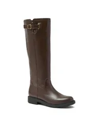 ランズエンド レディース シューズ ブーツ・レインブーツ Lands End Womens Wide Width Knee High Riding Boots Rich coffee leatherのサムネイル