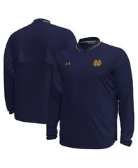 アンダーアーマー メンズ アウター ジャケット・ブルゾン ジャケット Under Armour Mens Navy Notre Dame Fighting Irish Motivate Long Slのサムネイル