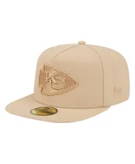 ニューエラ メンズ アクセサリー 帽子 New Era Mens Light Beige Kansas City Chiefs Color Pack AFrame 59FIFTY Fitted Hat Light Beige ベージュ