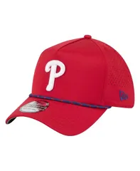 ニューエラ メンズ アクセサリー 帽子 New Era Mens Red Philadelphia Phillies 39THIRTY AFrame Perforated Flex Hat Red レッド