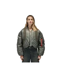 アルファインダストリーズ レディース アウター ジャケット・ブルゾン ニット ジャケット Alpha Industries Womens Knit Rib Ma1 Flight Jacket W Fiのサムネイル