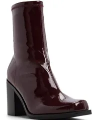 アルド レディース シューズ ブーツ・レインブーツ ALDO Womens Jomat Square Toe Booties Bordo Patentのサムネイル