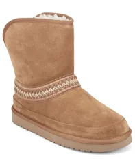 アース レディース シューズ ブーツ・レインブーツ アンクル ブーツ Earth Womens Wynni Cozy SlipOn Ankle Booties Medium Brown Suede ブのサムネイル