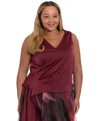 ミューズ レディース トップス シャツ Vネック プラスサイズ Muse Plus Size VNeck Top Portのサムネイル