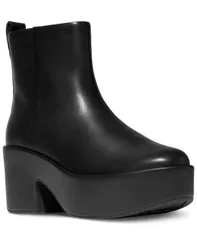 フィットフロップ レディース シューズ ブーツ・レインブーツ プラットフォーム アンクル ブーツ レザー ヒール FitFlop Womens Platform Leather Heeled Anklのサムネイル