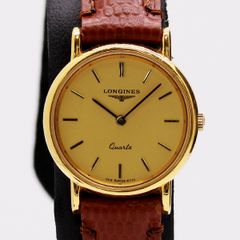 LONGINES 962 稼働品 純正バックル ベルト交換済 ゴールド文字盤 LONGINES 962 稼働品 純正バックル ベルト交換済 ゴールド文字盤