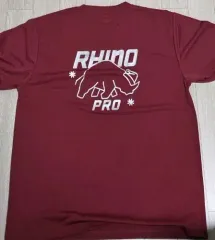 Xマス RHINO PRO バーガンディ 半袖 Tシャツ 105サイズ