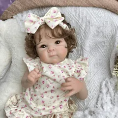 【リアルな質感】48cm リボーンベビードール 19インチ かわいい人形 おもちゃセット 子供 誕生日プレゼント ファッションドール