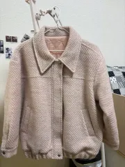 (新品) レディース ハンドメイド ピンク アウター ジャケット フリーサイズ