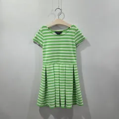 ポロラルフローレン ガールズ コットン ストライプ ONE PIECE M/8/10