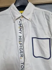 トミーヒルフィガー 白 シャツ m