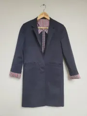 トム・ブラウン ネイビー ロング コート 0