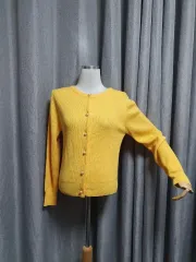 パールR 黄色 カーディガン
