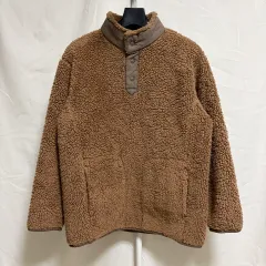 ユニクロ X ホワイトマウンテニアリング フリース スナップ プルオーバー / ブラウン M