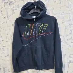 ナイキ マルチカラー ロゴ フードジップアップ ブラック M