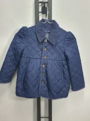 ポロ ラルフローレン キッズ キルティング ジャケット ネイビー Girls 5y