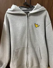 マークゴンザレス グレー フードジップアップ S