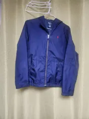 ポロ ラルフローレン ネイビー フード ウィンドブレーカー