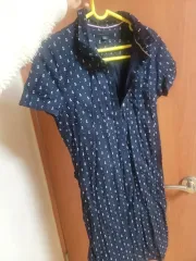 トミーヒルフィガー シャツ型ワンピース