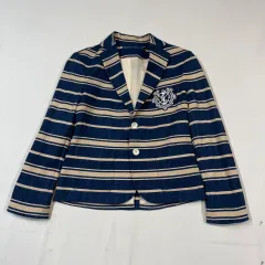 XS) ポロラルフローレン コットン 2ボタン ブレーザー ジャケット