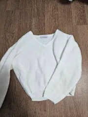 マシュマロ白ニット