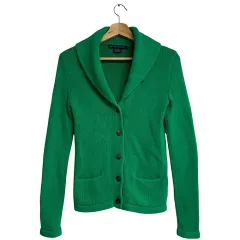 ポロラルフローレン レディース コットン カシミア カーディガン S