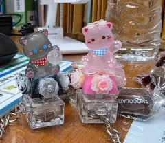 かわいいハンドメイド 猫 キーホルダー