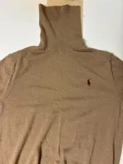 ポロラルフローレン ブラウン タートルネック ニット