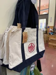 アメリカ トレーダージョーズ Lサイズ エコバッグ ネイビー 新品