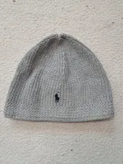 ポロ ラルフローレン グレー ニット ビーニー