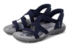 スケッチャーズ レディース シューズ サンダル SKECHERS Reggae Slim Stretch Flex Hands Free SlipIns Navy ネイビー