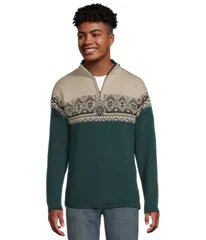 ダールオブノルウェイ メンズ アウター ニット・セーター Dale of Norway Moritz Masculine PinegreenSand サンドのサムネイル