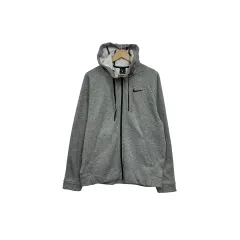 105 NIKE ドライフィット 起毛 グレー メンズ フール フードジップアップ