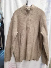 ユニクロ ハーフネック ニット ジップアップ メンズ XL