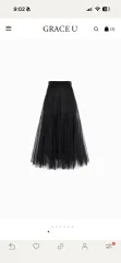 GRACE U グレースユー ブラック チュールスカート