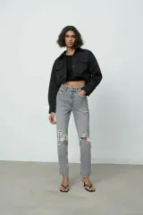 ザラ キルティング裏地 ショートアウター