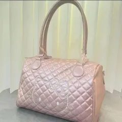 新品/*迅速発送* ピンク ハローキティ キルティング ボブサン ショルダーバッグ 旅行 バッグ