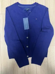 Tommy Hilfiger パープル 紫 ニット カーディガン キッズ ベビー服
