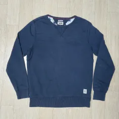 L) Hilfiger Denim ネイビー ロングスリーブ 長袖Tシャツ