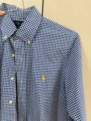 (百貨店購入) POLO RALPH LAUREN ポロラルフローレン ギンガムチェック シャツ クラシックフィット M